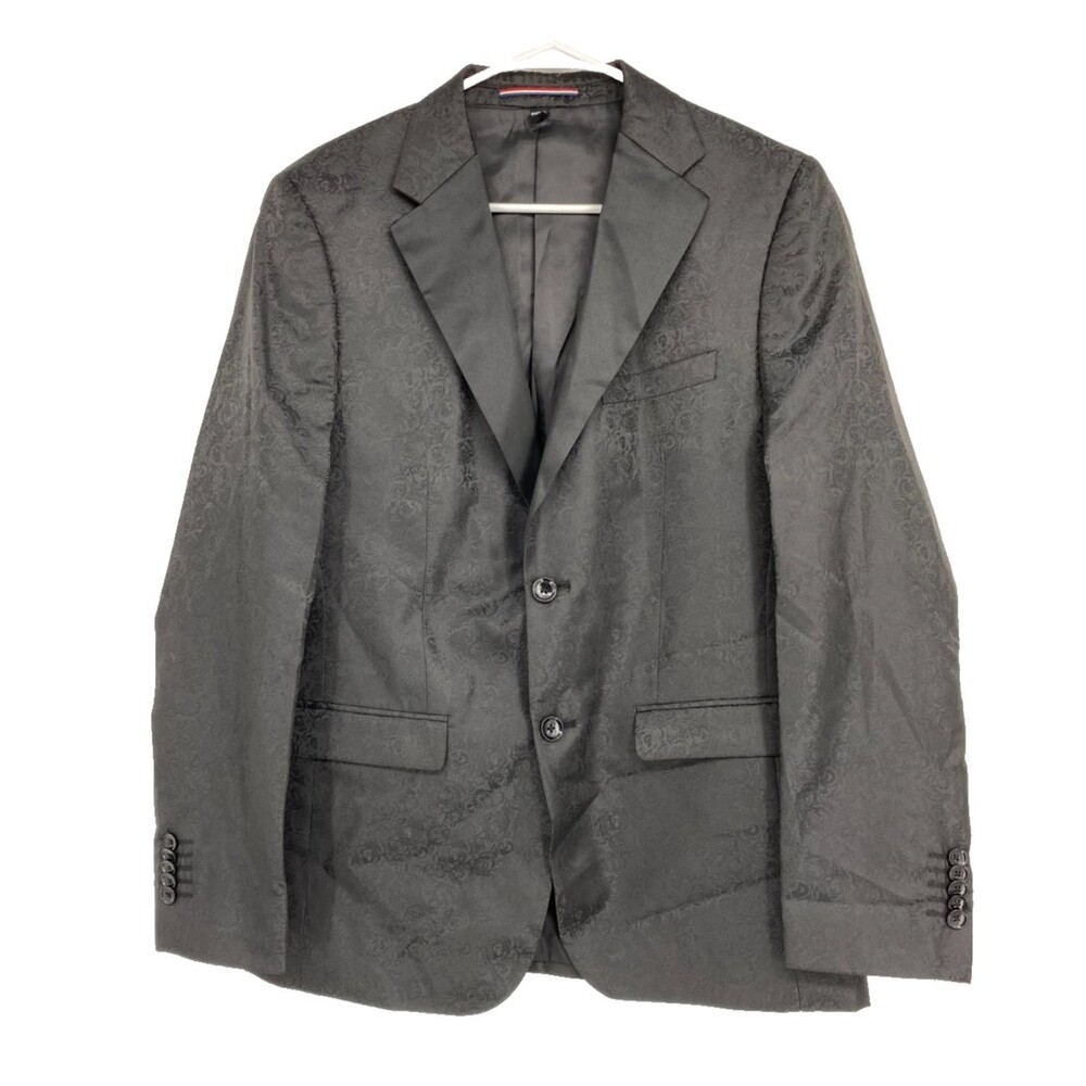 SOUL OF LONDON Black Blazer 38R Mens Dinner Coat All Season Jacket‎ Roses